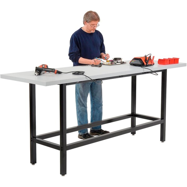 Global Industrial Standing Height Workbench, 96 x 30in, Plastic Laminate Square Edge 318947 - main